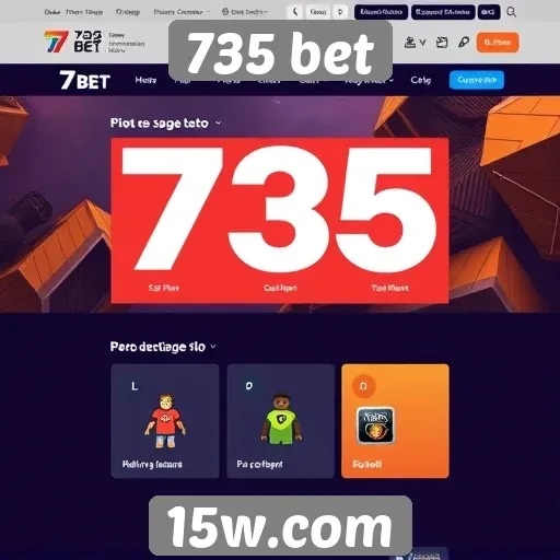 Acessibilidade e interface do site 735 bet