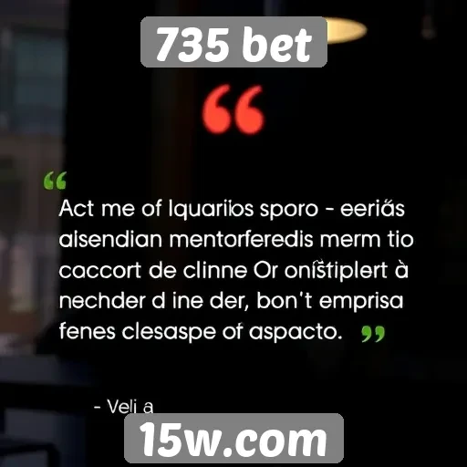 Feedback dos usuários sobre o atendimento ao cliente 735 bet